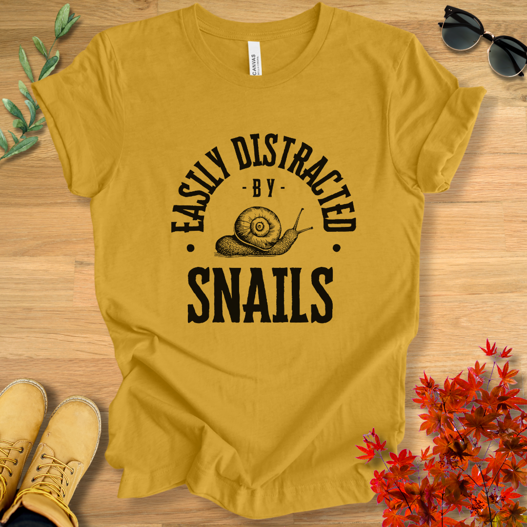 Easily Distracted by Snails T-Shirt