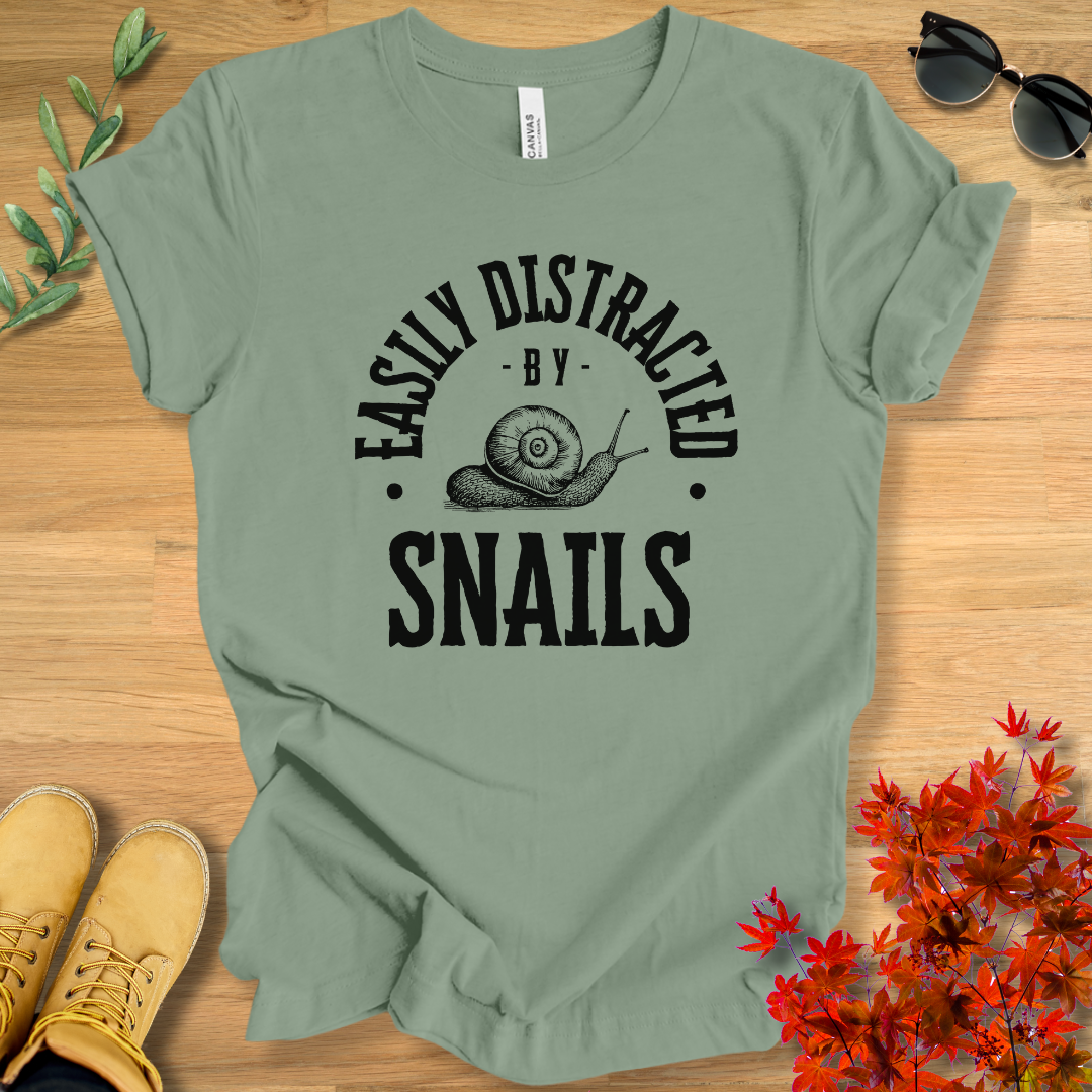 Easily Distracted by Snails T-Shirt