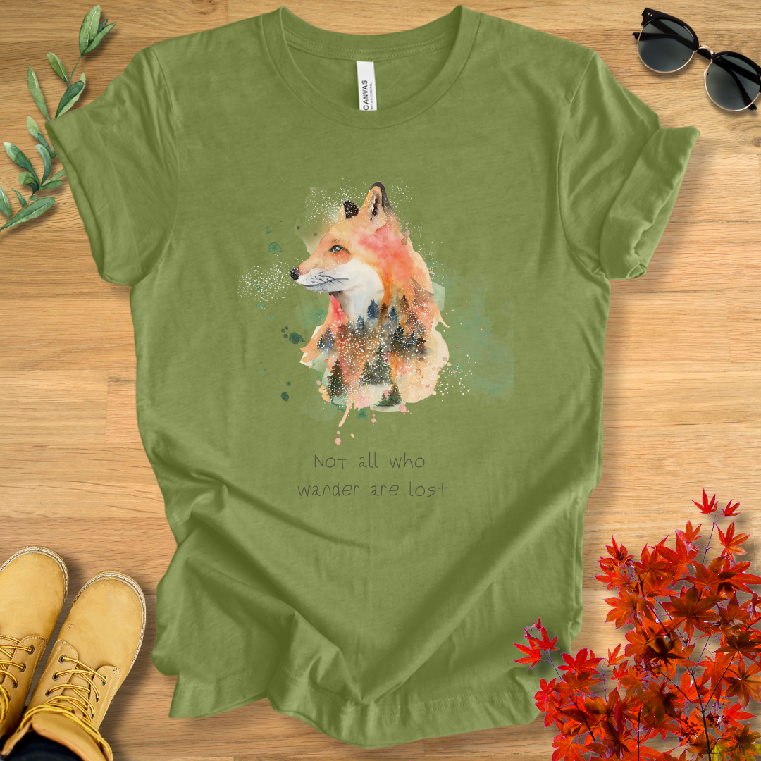 Fox- Not All Who Wander Are Lost T-Shirt