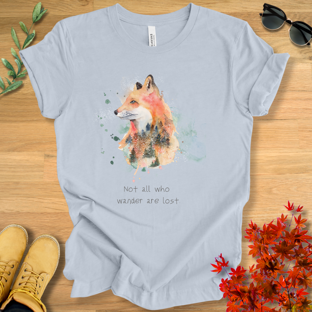 Fox- Not All Who Wander Are Lost T-Shirt