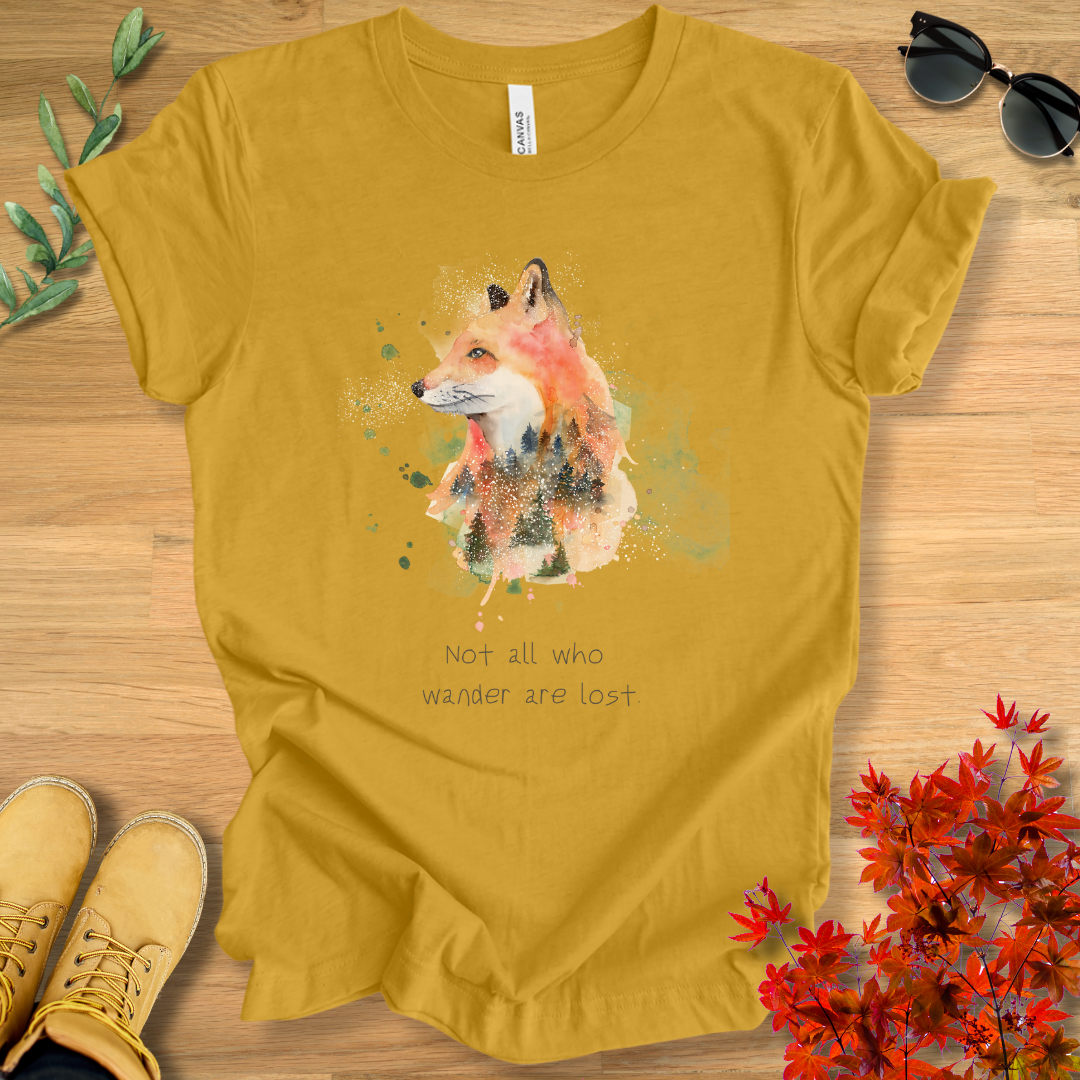 Fox- Not All Who Wander Are Lost T-Shirt