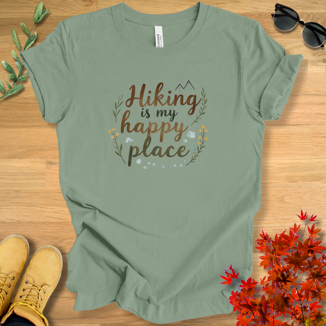 Hiking Is My Happy Place T-Shirt