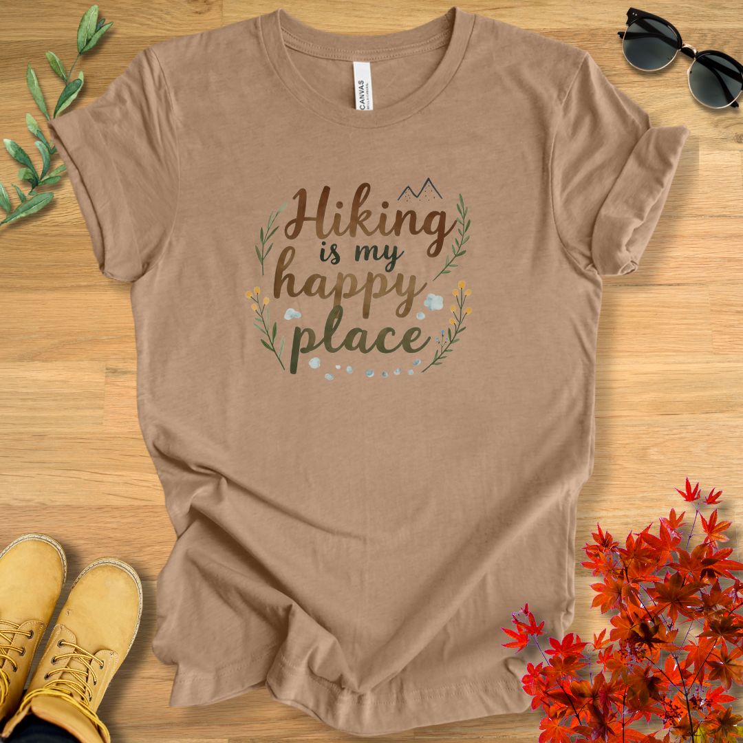 Hiking Is My Happy Place T-Shirt